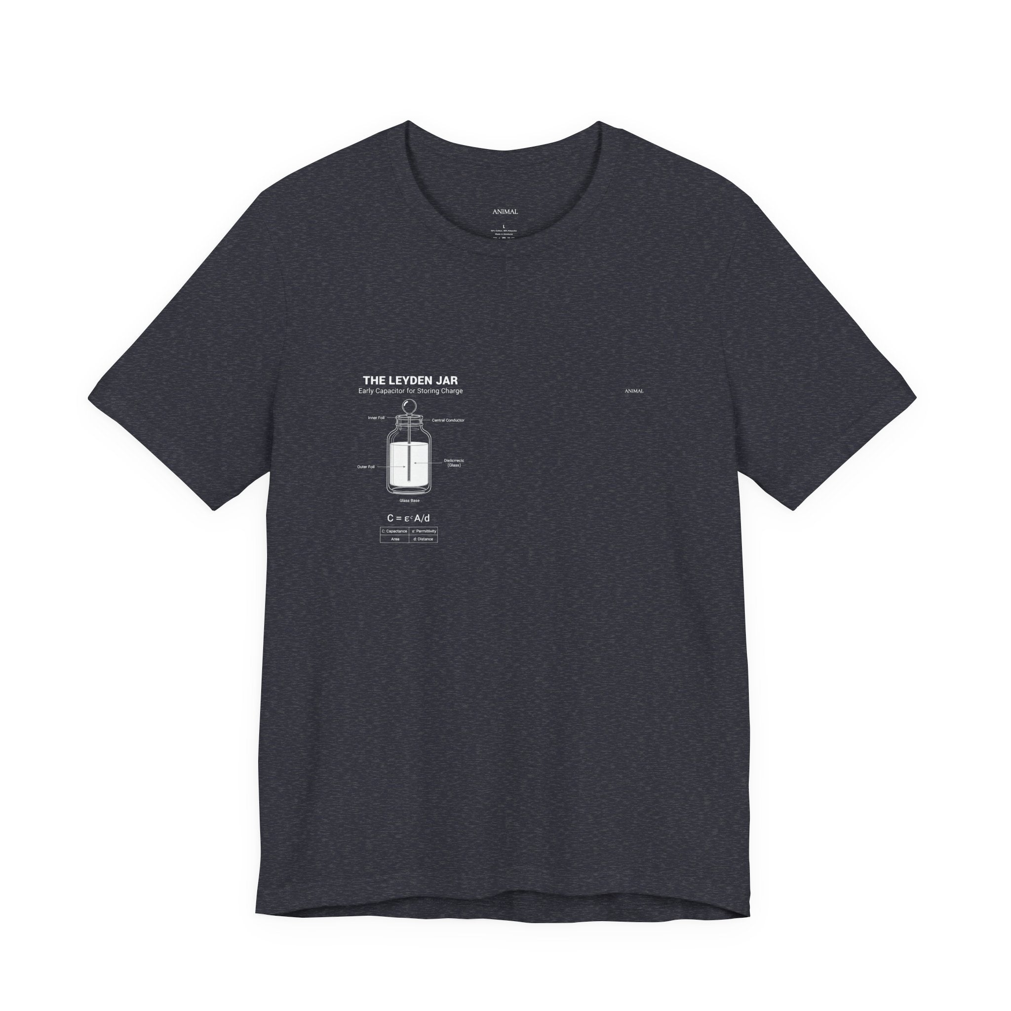 Leyden Jar Capacitor | Origins Line | Ewald Georg von Kleist and Dutch physicist Pieter van Musschenbroek | Unisex T-Shirt