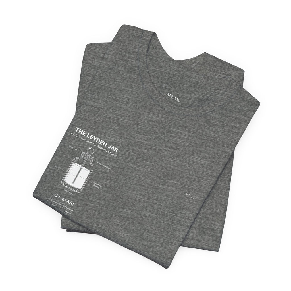 Leyden Jar Capacitor | Origins Line | Ewald Georg von Kleist and Dutch physicist Pieter van Musschenbroek | Unisex T-Shirt