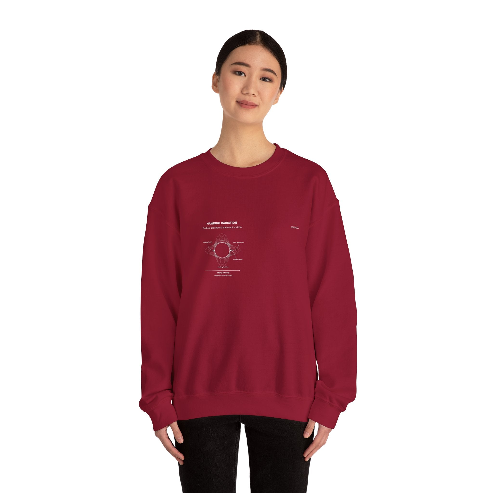Hawking Radiation | Cosmos Line | Stephen Hawking | Unisex Crewneck Sweatshirt
