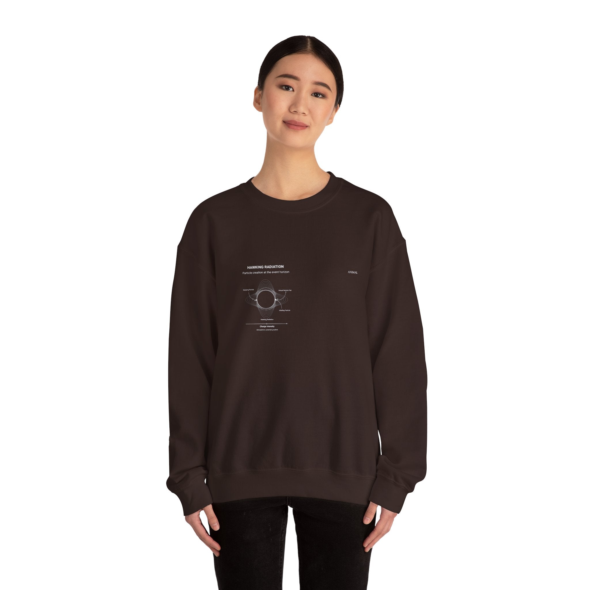 Hawking Radiation | Cosmos Line | Stephen Hawking | Unisex Crewneck Sweatshirt