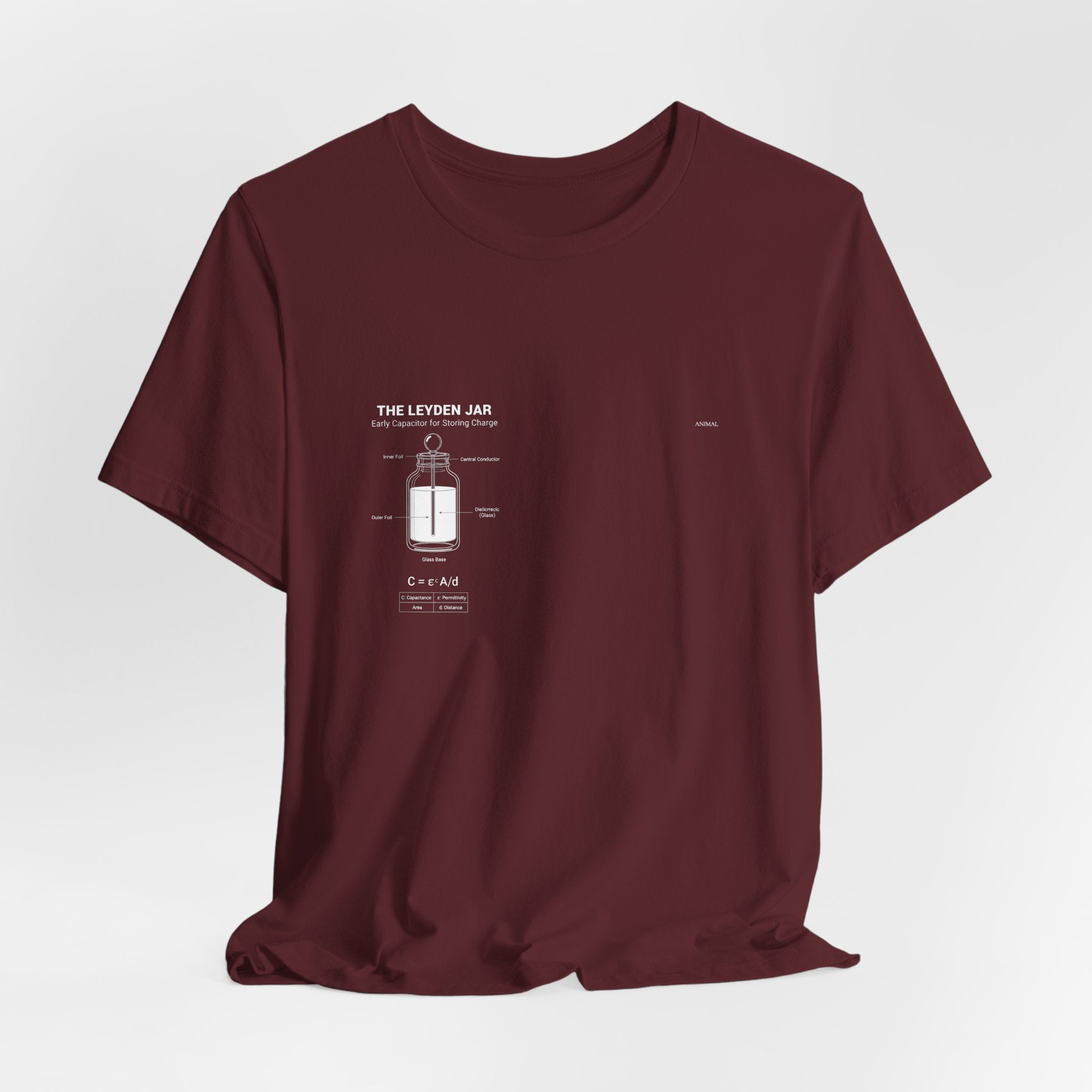 Leyden Jar Capacitor | Origins Line | Ewald Georg von Kleist and Dutch physicist Pieter van Musschenbroek | Unisex T-Shirt
