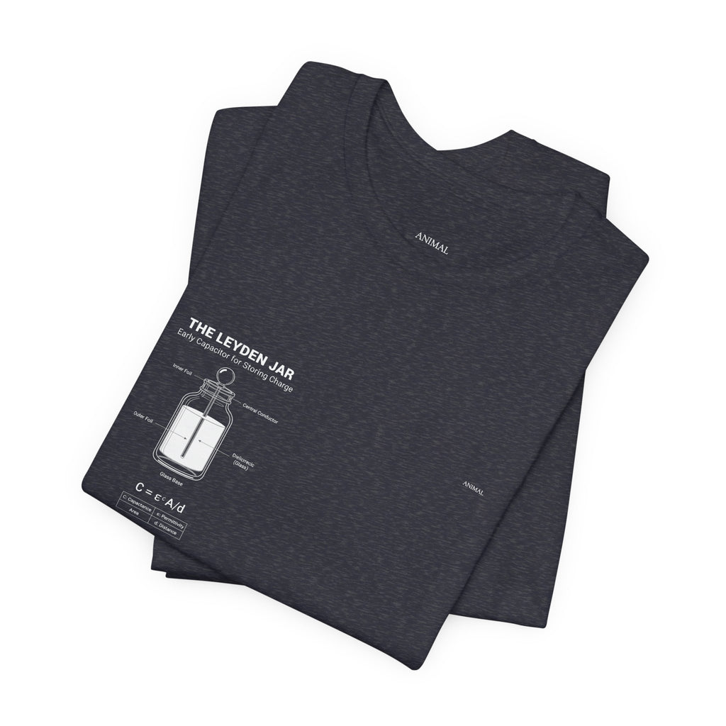 Leyden Jar Capacitor | Origins Line | Ewald Georg von Kleist and Dutch physicist Pieter van Musschenbroek | Unisex T-Shirt