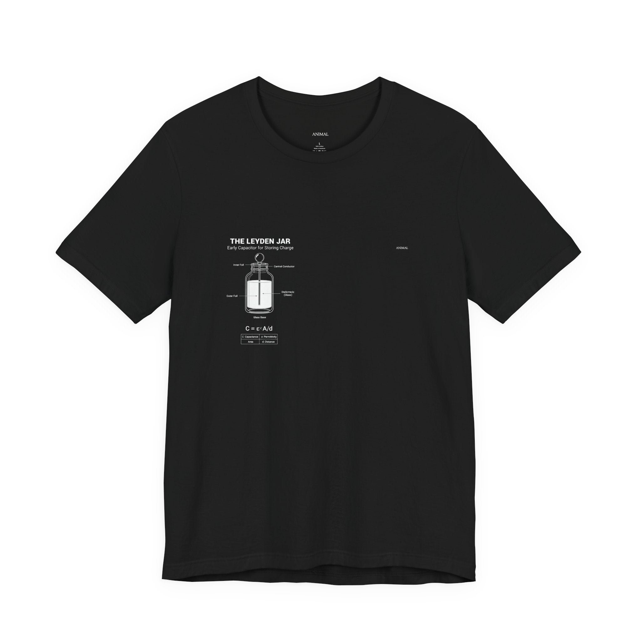 Leyden Jar Capacitor | Origins Line | Ewald Georg von Kleist and Dutch physicist Pieter van Musschenbroek | Unisex T-Shirt