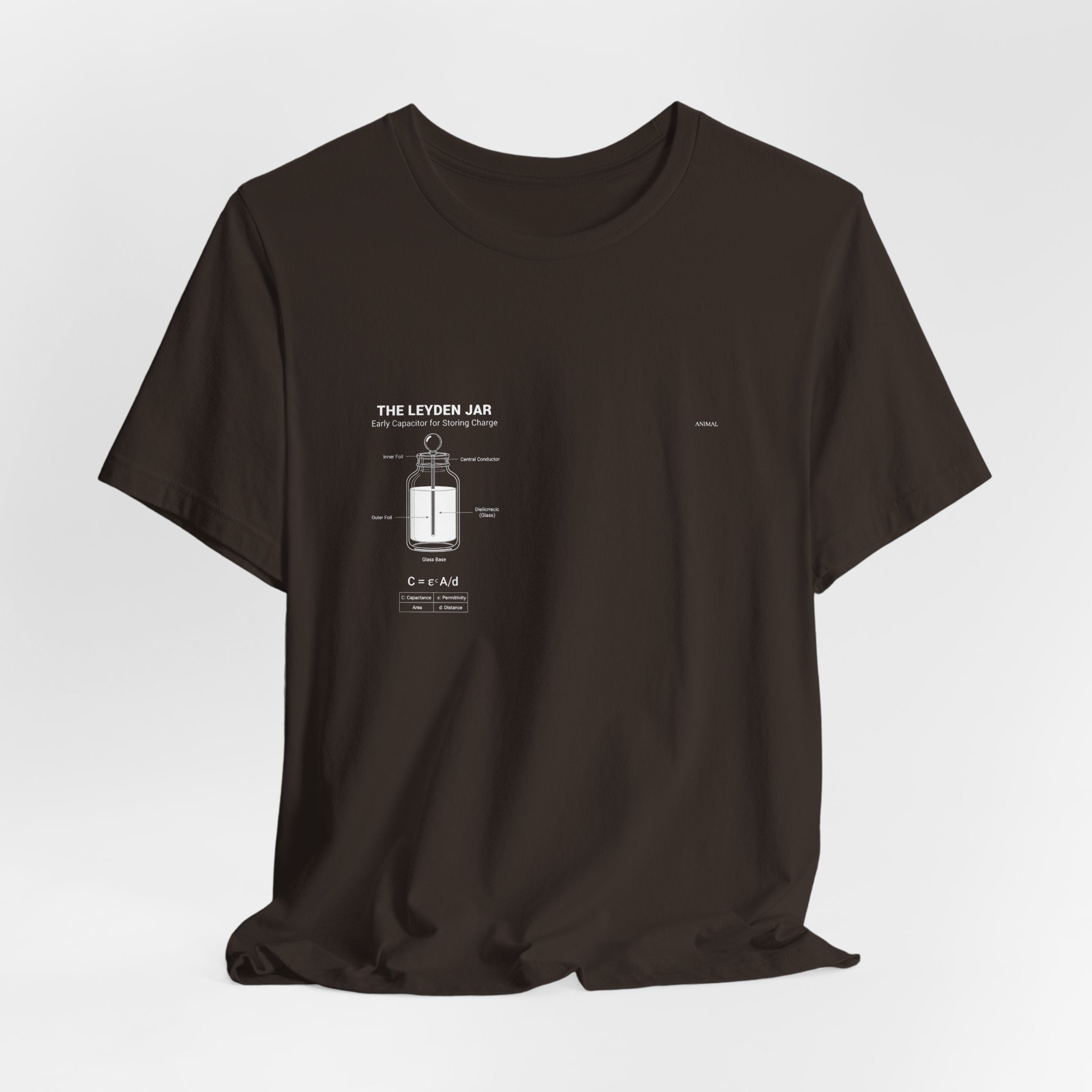 Leyden Jar Capacitor | Origins Line | Ewald Georg von Kleist and Dutch physicist Pieter van Musschenbroek | Unisex T-Shirt