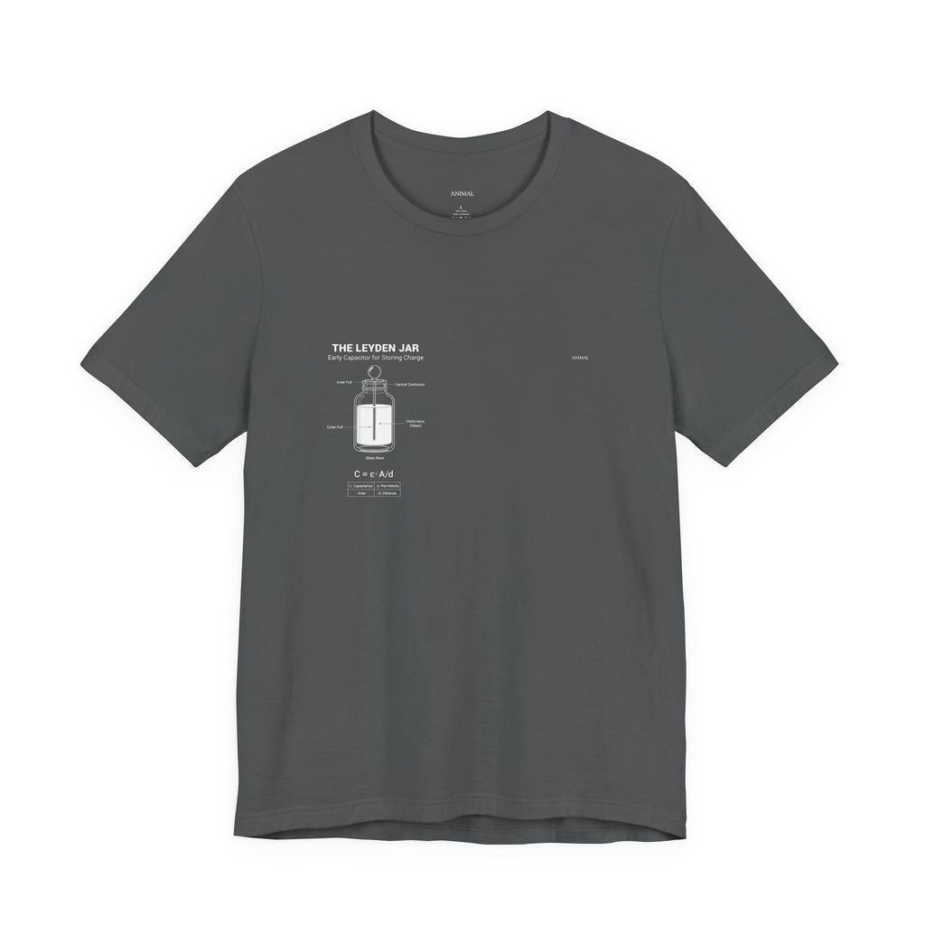 Leyden Jar Capacitor | Origins Line | Ewald Georg von Kleist and Dutch physicist Pieter van Musschenbroek | Unisex T-Shirt