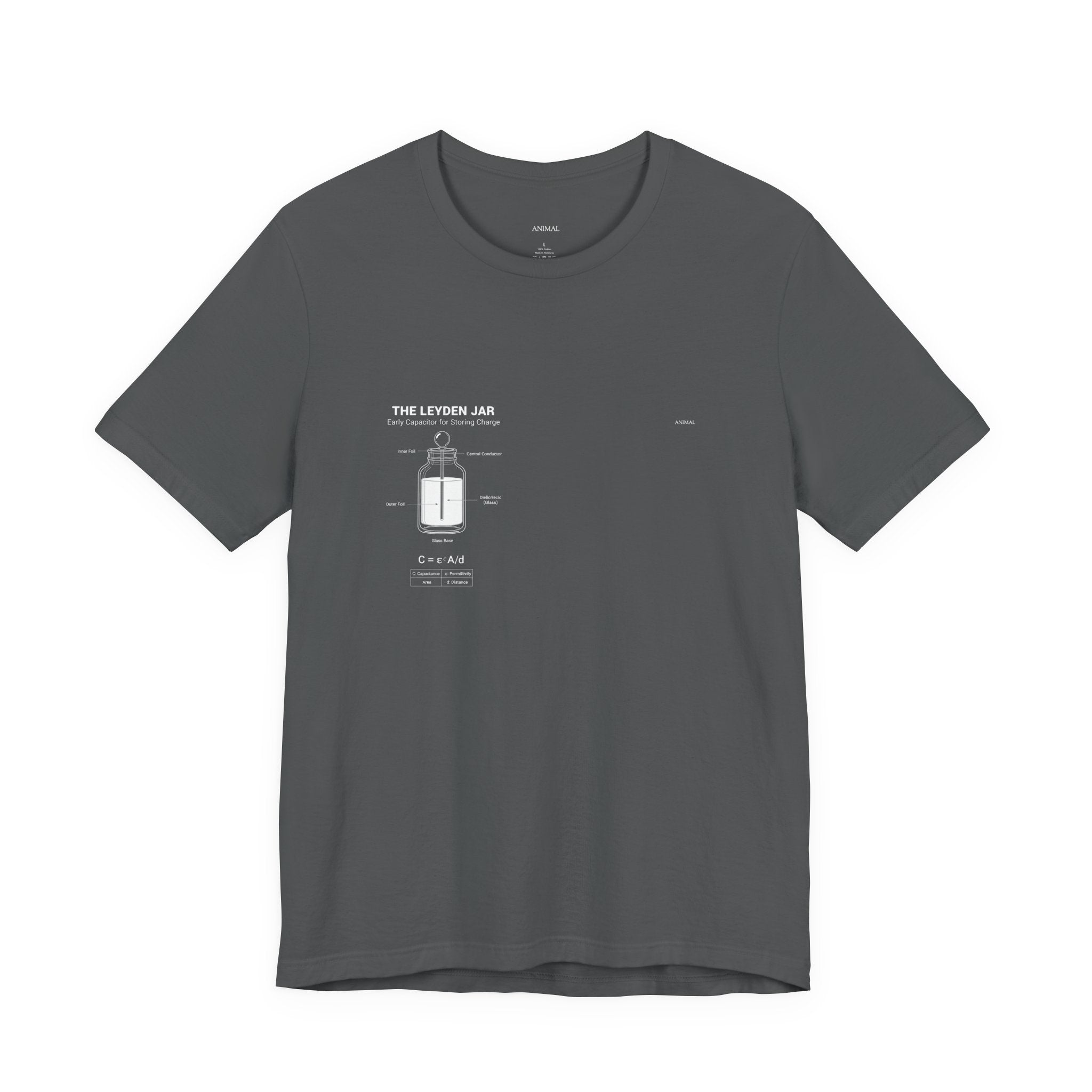 Leyden Jar Capacitor | Origins Line | Ewald Georg von Kleist and Dutch physicist Pieter van Musschenbroek | Unisex T-Shirt