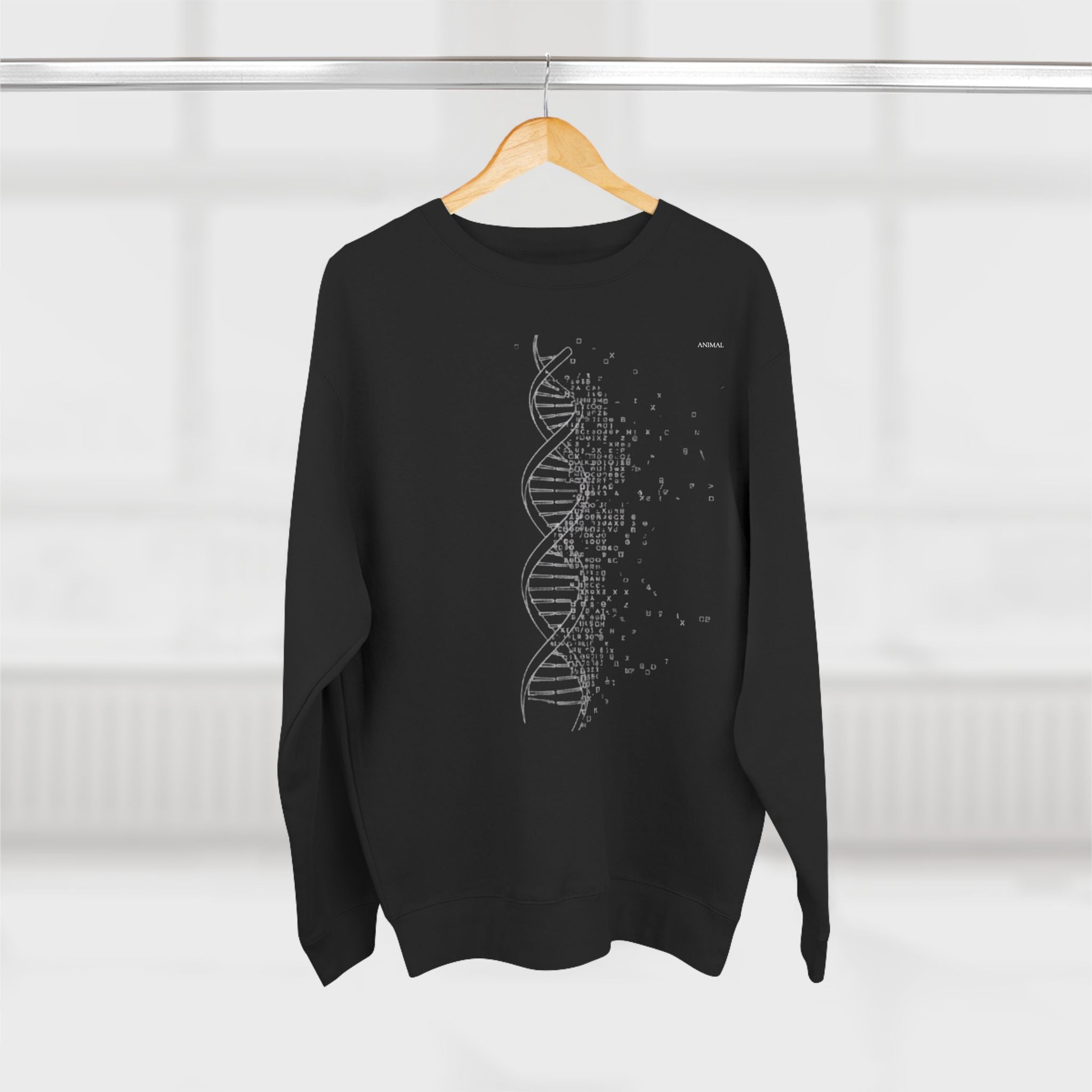 Spiraling Life | Evolution Line | Rosalind Franklin | Unisex Crewneck Sweatshirt