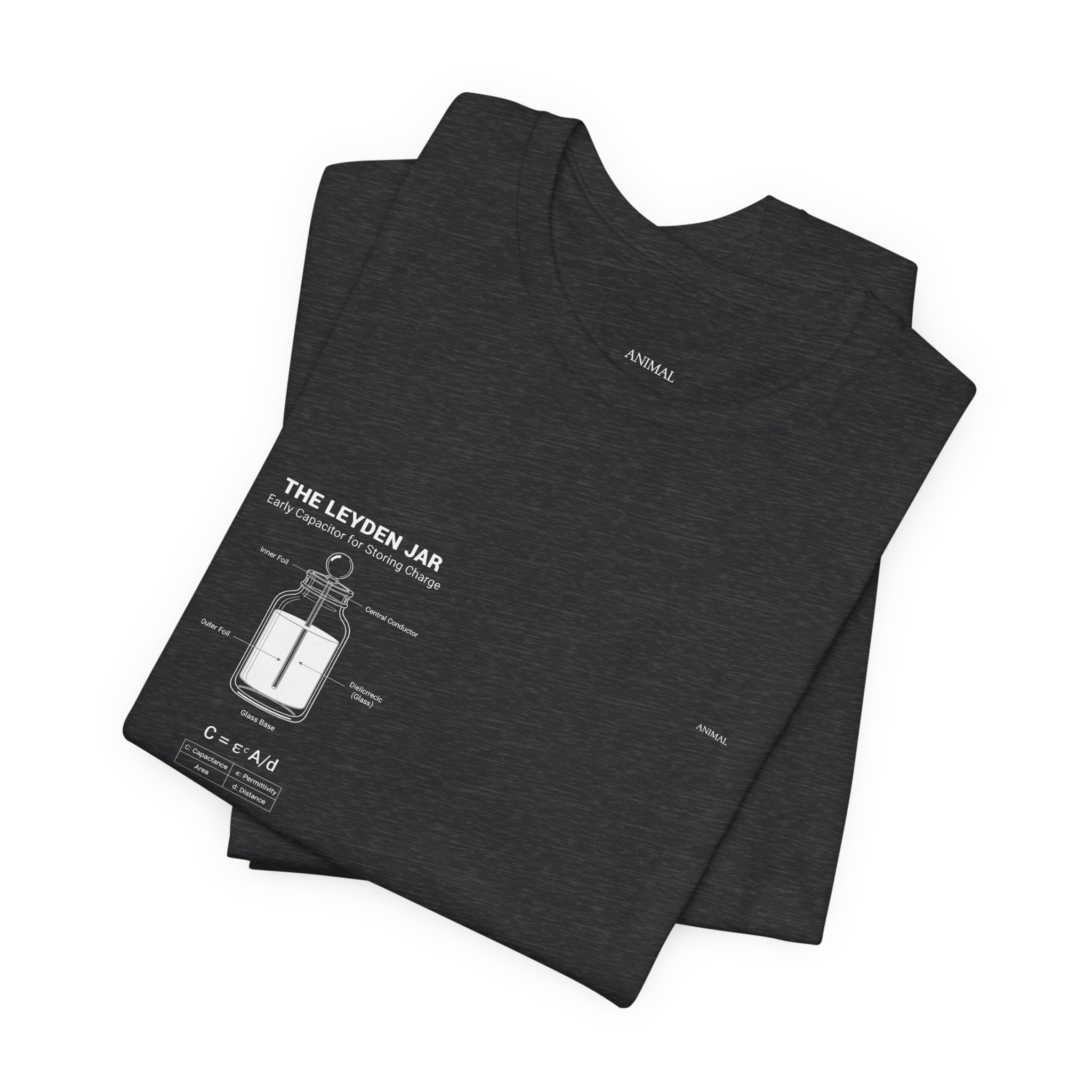 Leyden Jar Capacitor | Origins Line | Ewald Georg von Kleist and Dutch physicist Pieter van Musschenbroek | Unisex T-Shirt