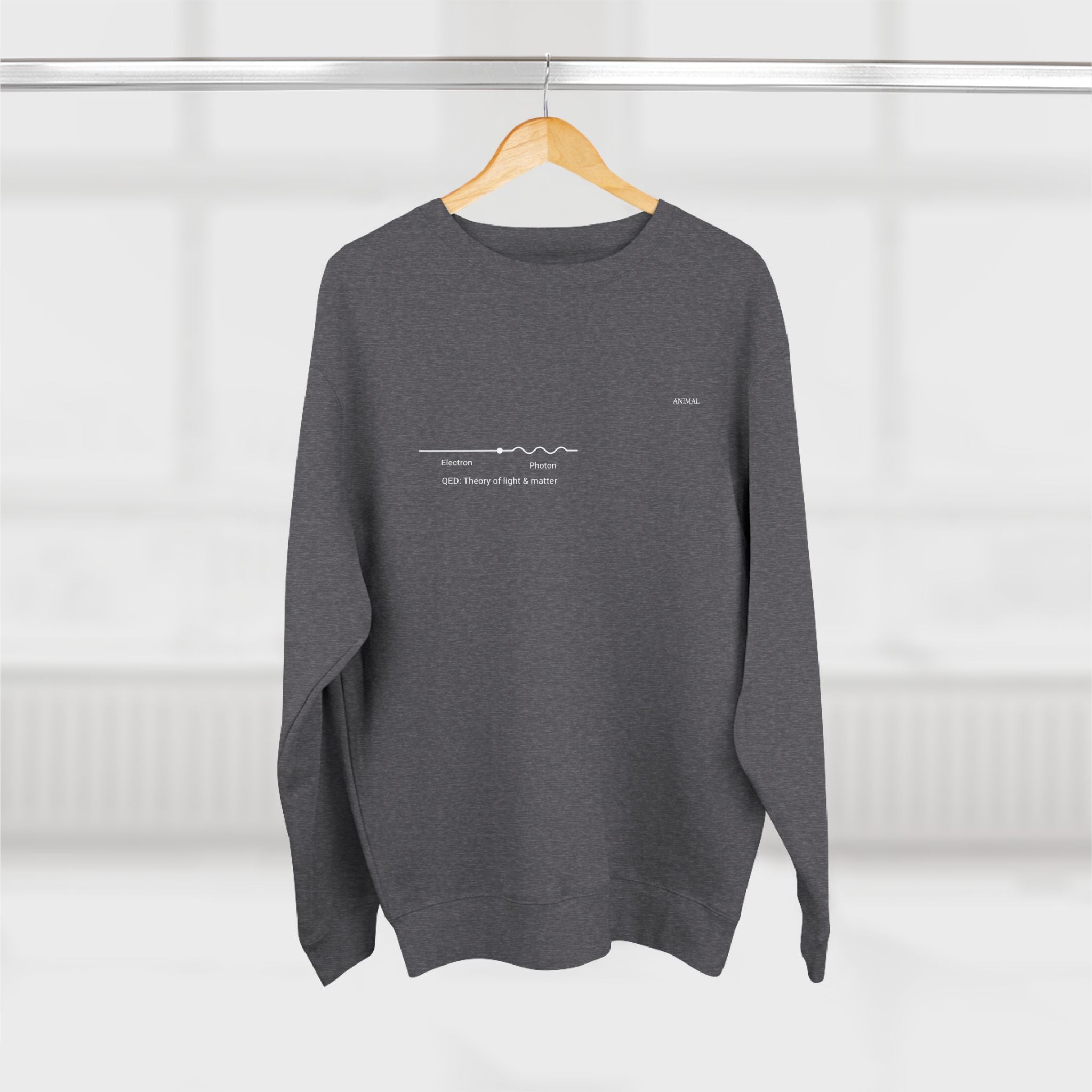 Dance of Particles | Cosmos Line |  Richard Feynman | Unisex Crewneck Sweatshirt