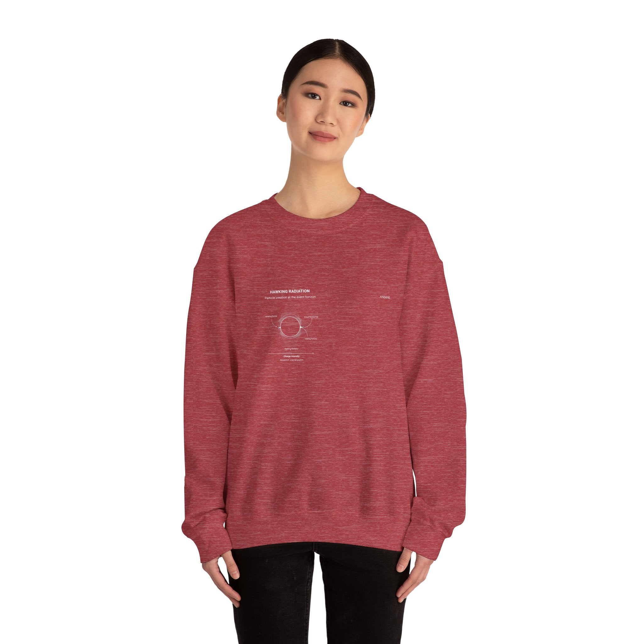 Hawking Radiation | Cosmos Line | Stephen Hawking | Unisex Crewneck Sweatshirt