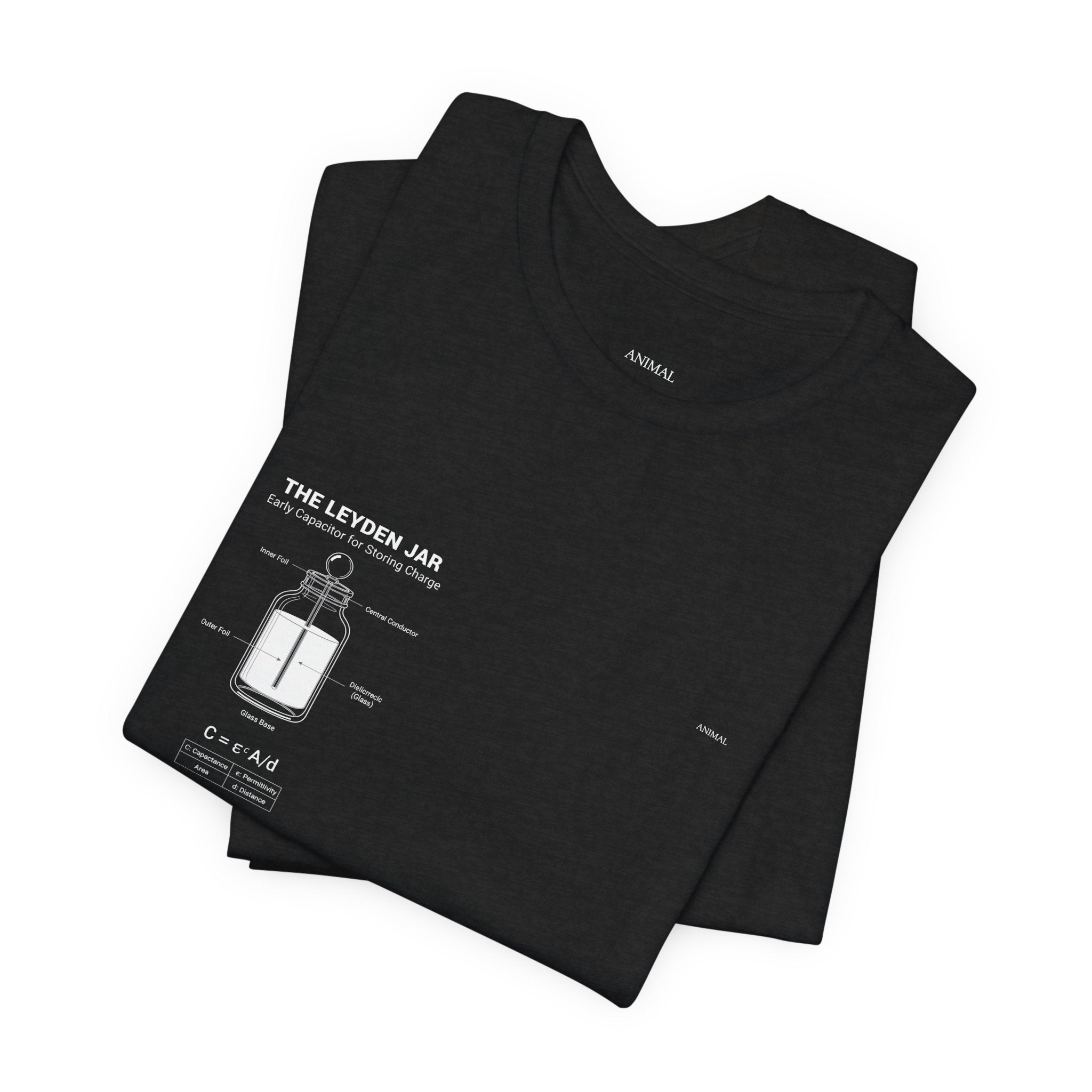 Leyden Jar Capacitor | Origins Line | Ewald Georg von Kleist and Dutch physicist Pieter van Musschenbroek | Unisex T-Shirt