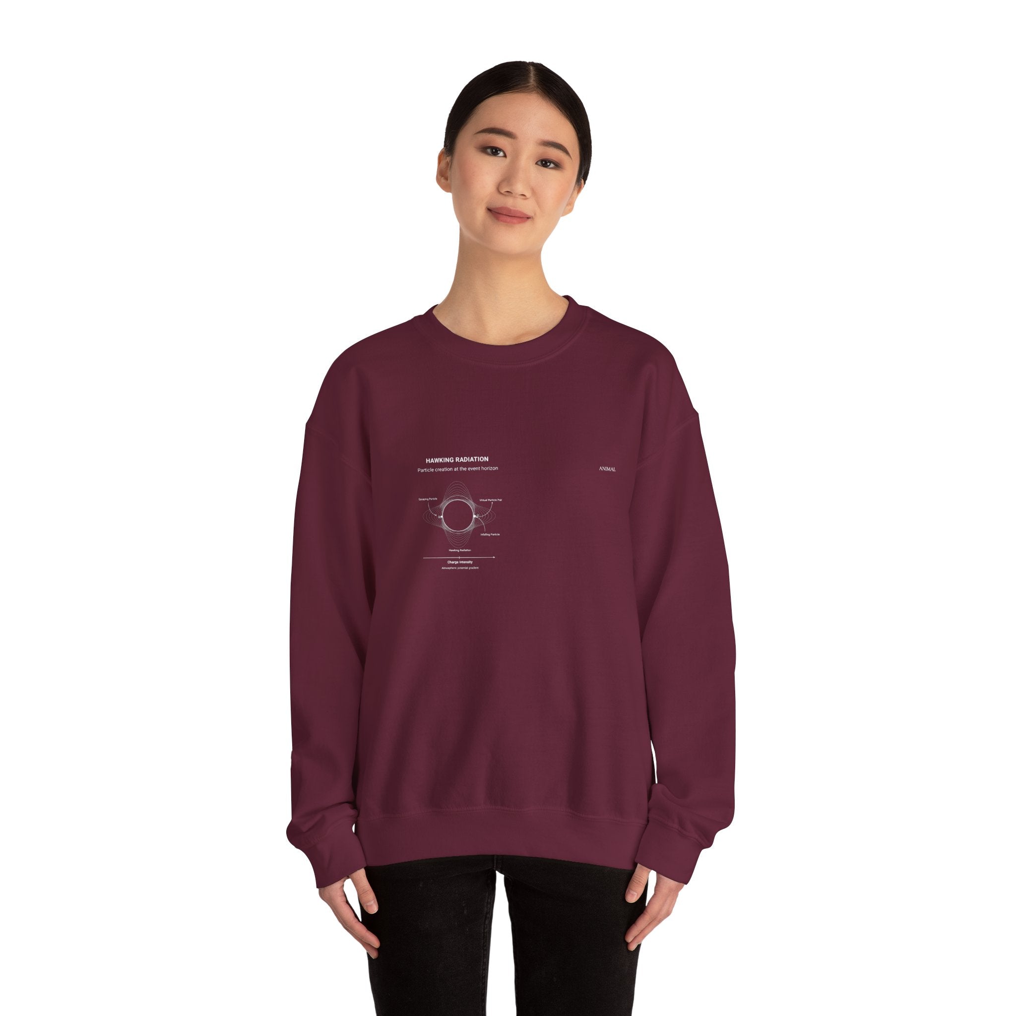 Hawking Radiation | Cosmos Line | Stephen Hawking | Unisex Crewneck Sweatshirt