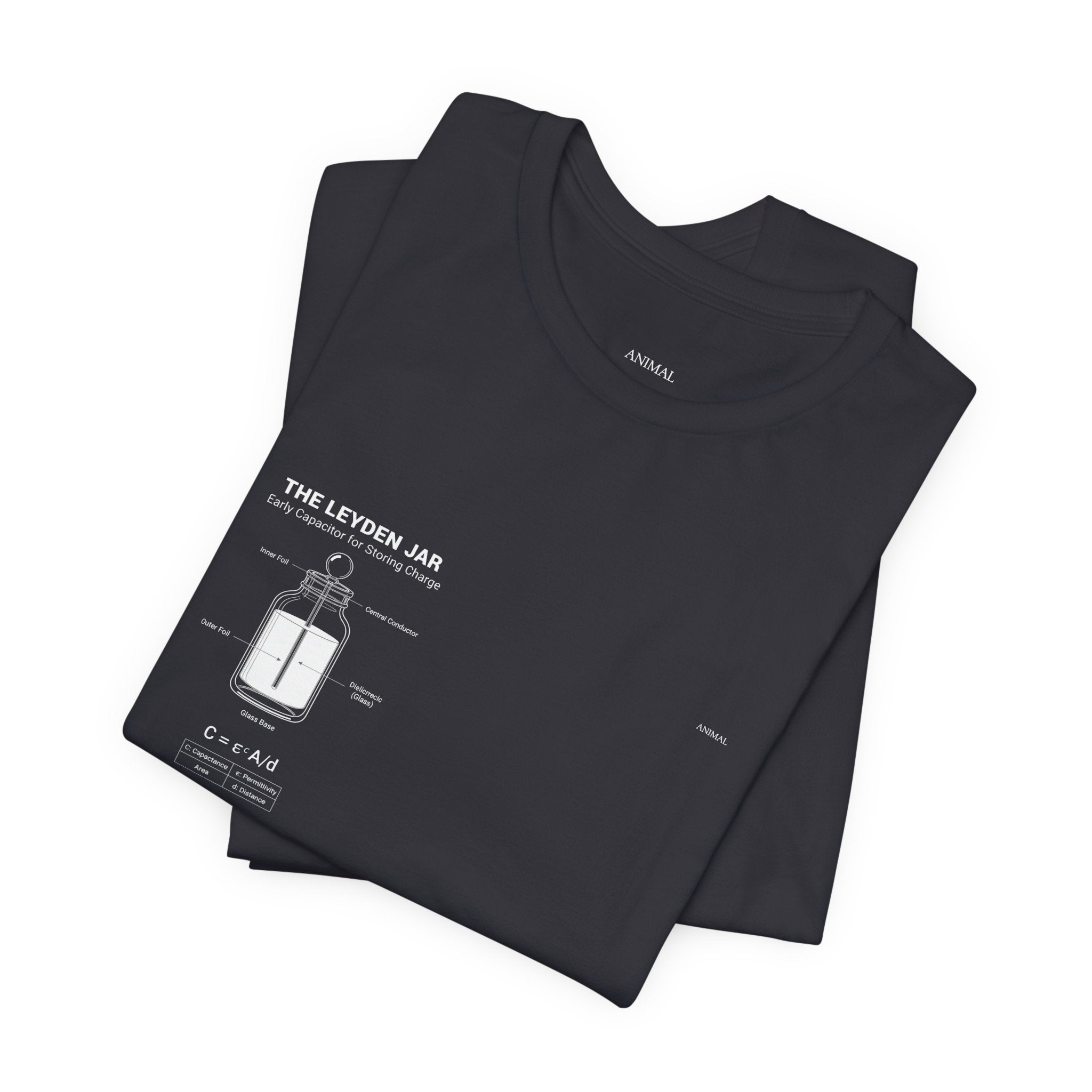 Leyden Jar Capacitor | Origins Line | Ewald Georg von Kleist and Dutch physicist Pieter van Musschenbroek | Unisex T-Shirt