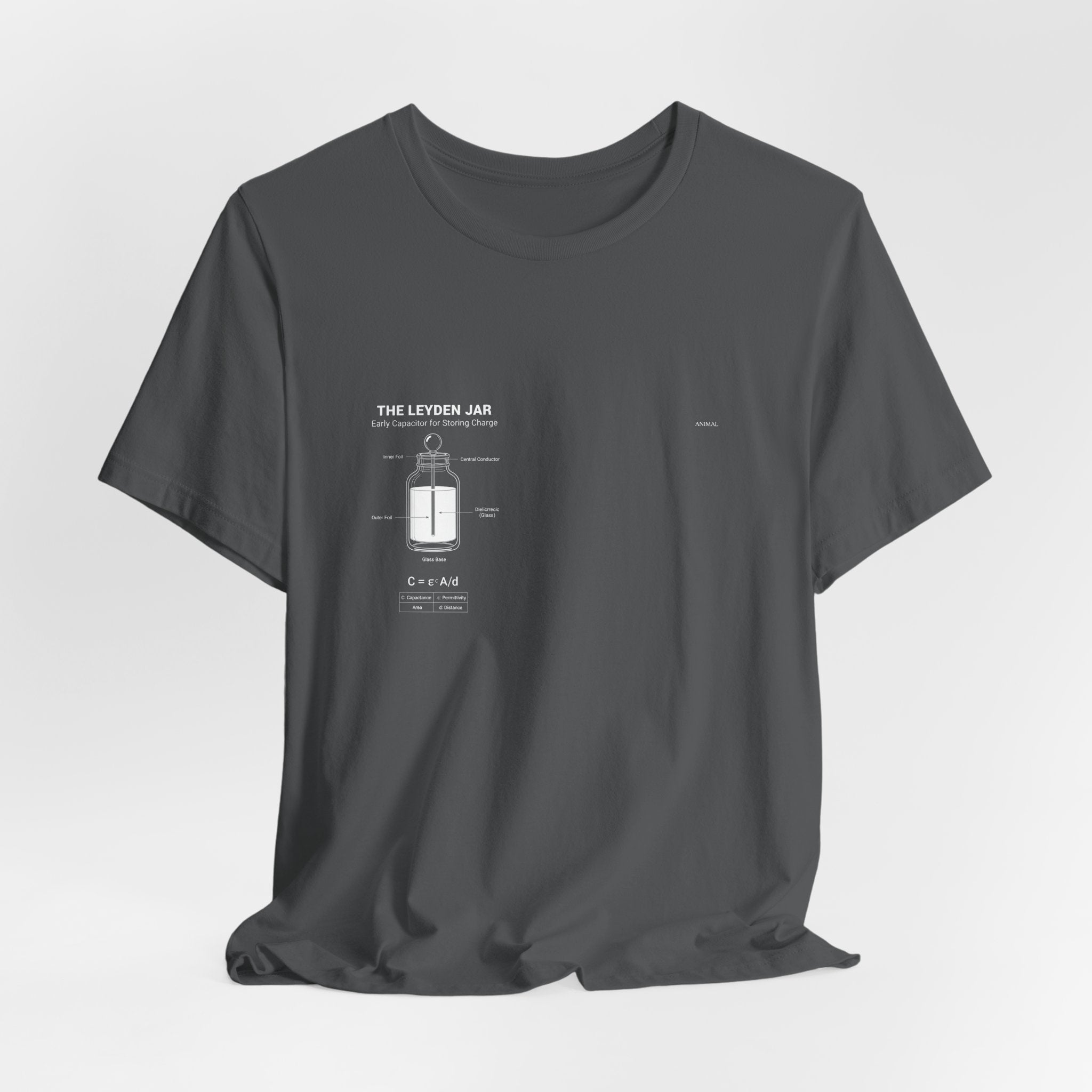 Leyden Jar Capacitor | Origins Line | Ewald Georg von Kleist and Dutch physicist Pieter van Musschenbroek | Unisex T-Shirt