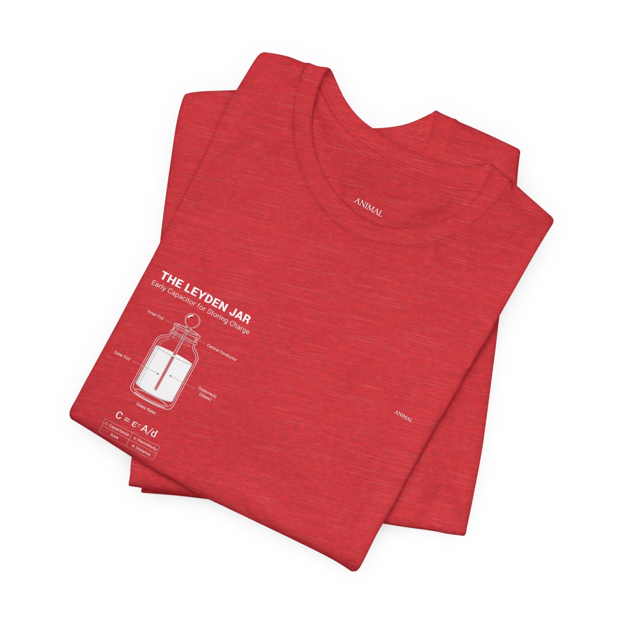 Leyden Jar Capacitor | Origins Line | Ewald Georg von Kleist and Dutch physicist Pieter van Musschenbroek | Unisex T-Shirt