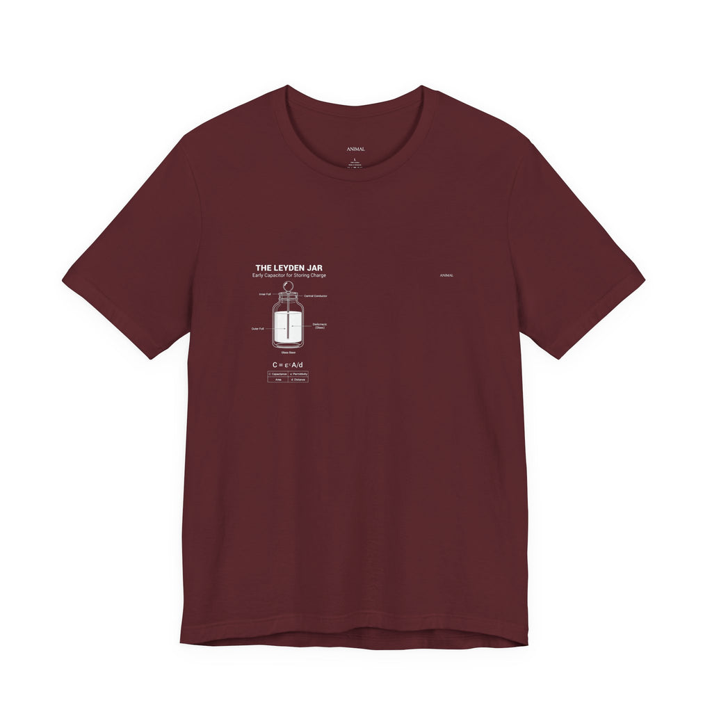 Leyden Jar Capacitor | Origins Line | Ewald Georg von Kleist and Dutch physicist Pieter van Musschenbroek | Unisex T-Shirt