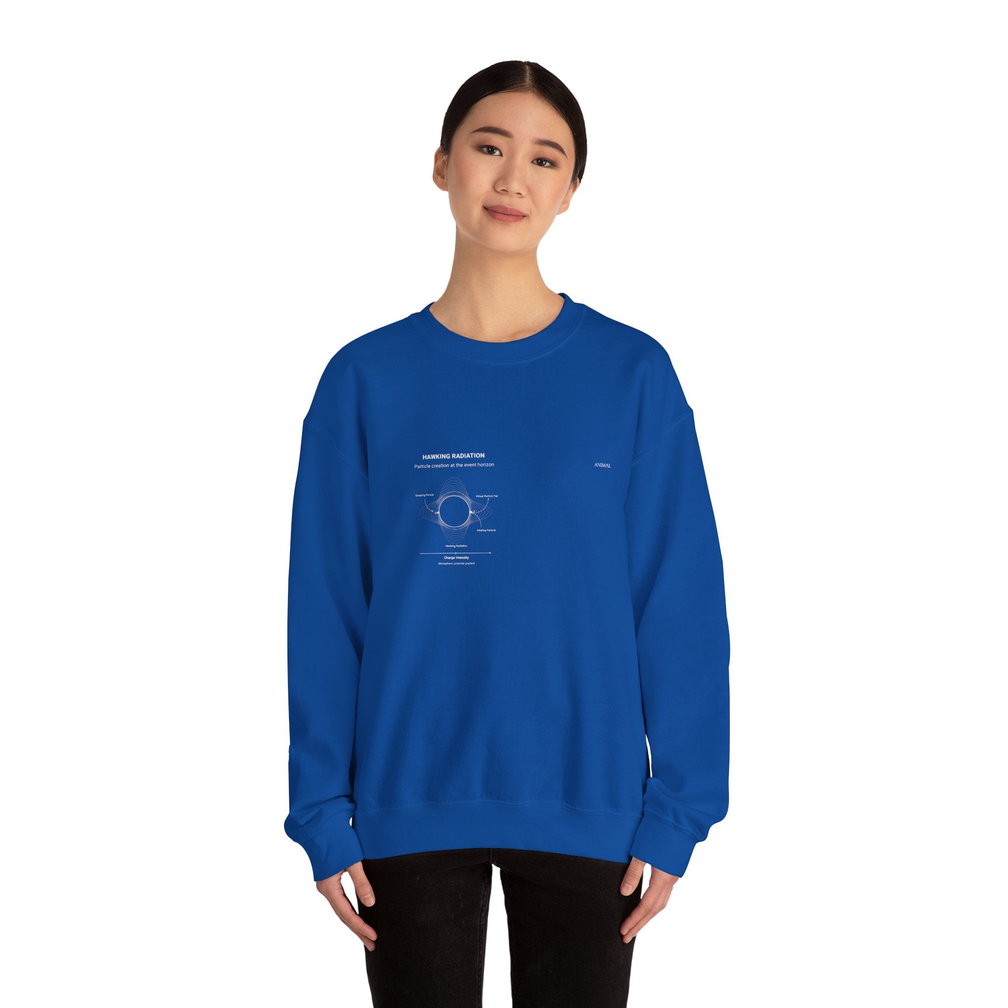Hawking Radiation | Cosmos Line | Stephen Hawking | Unisex Crewneck Sweatshirt