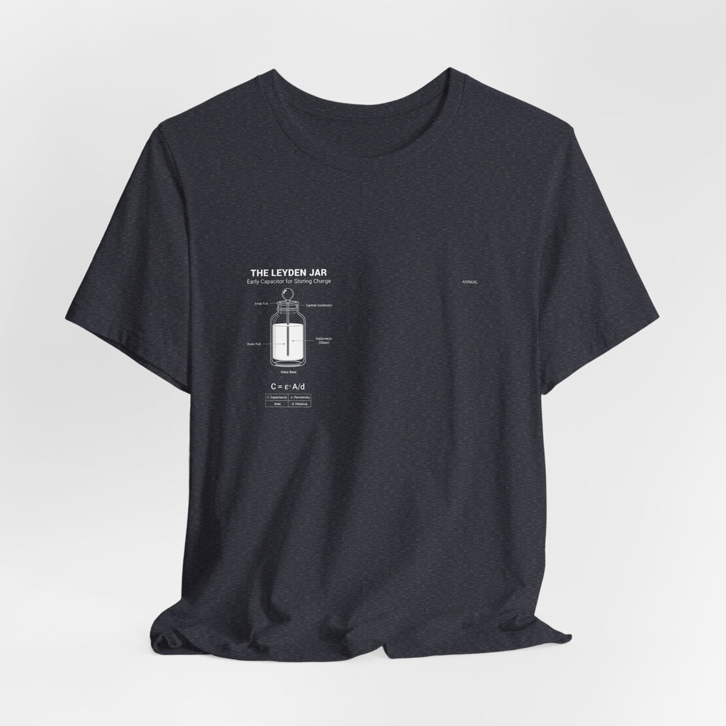 Leyden Jar Capacitor | Origins Line | Ewald Georg von Kleist and Dutch physicist Pieter van Musschenbroek | Unisex T-Shirt