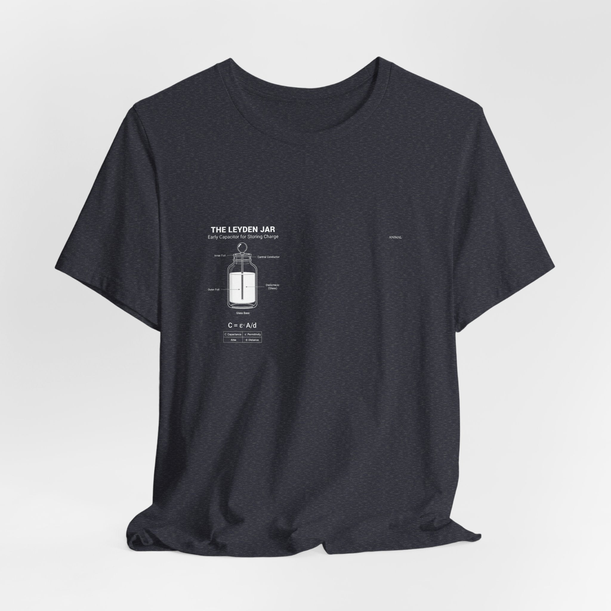 Leyden Jar Capacitor | Origins Line | Ewald Georg von Kleist and Dutch physicist Pieter van Musschenbroek | Unisex T-Shirt