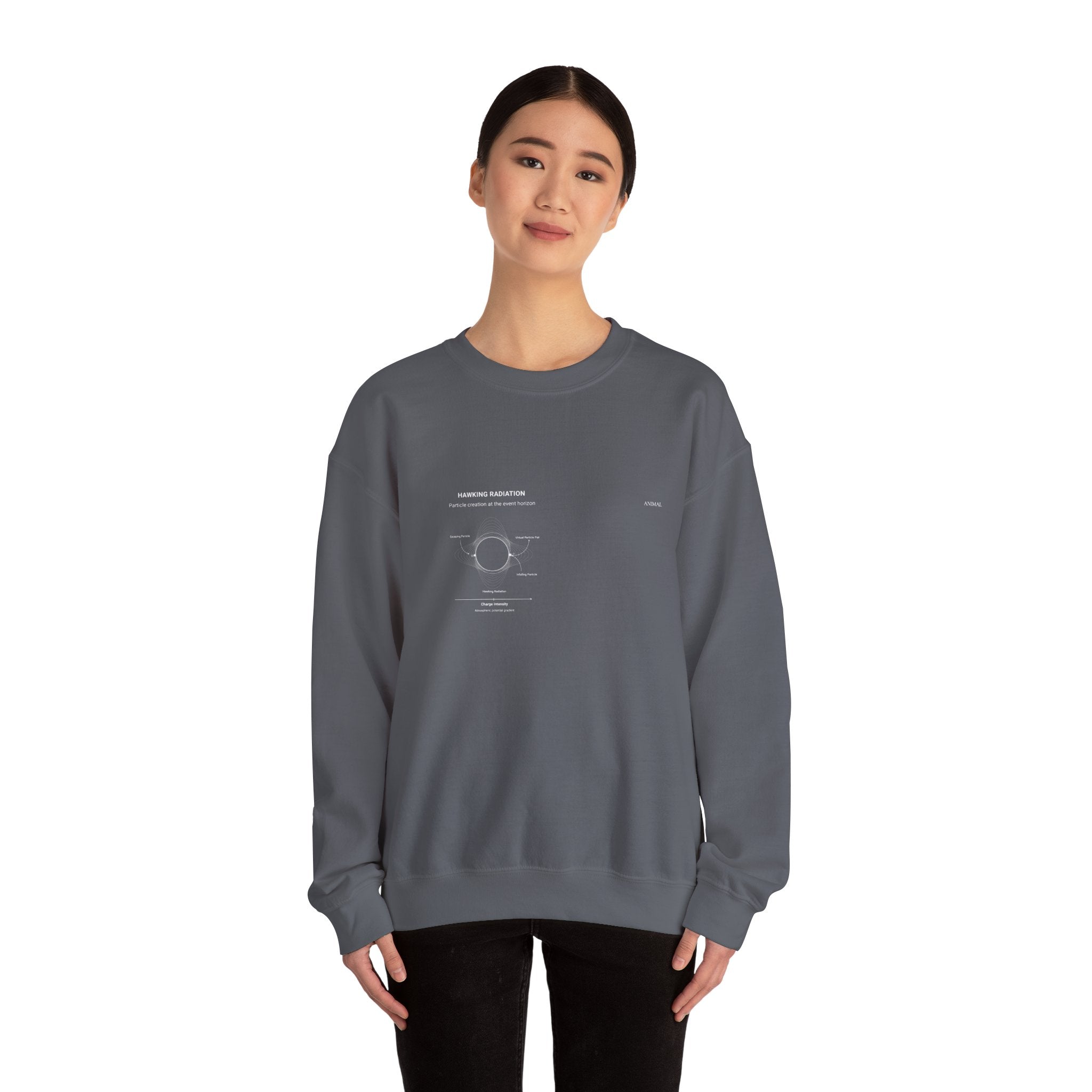 Hawking Radiation | Cosmos Line | Stephen Hawking | Unisex Crewneck Sweatshirt