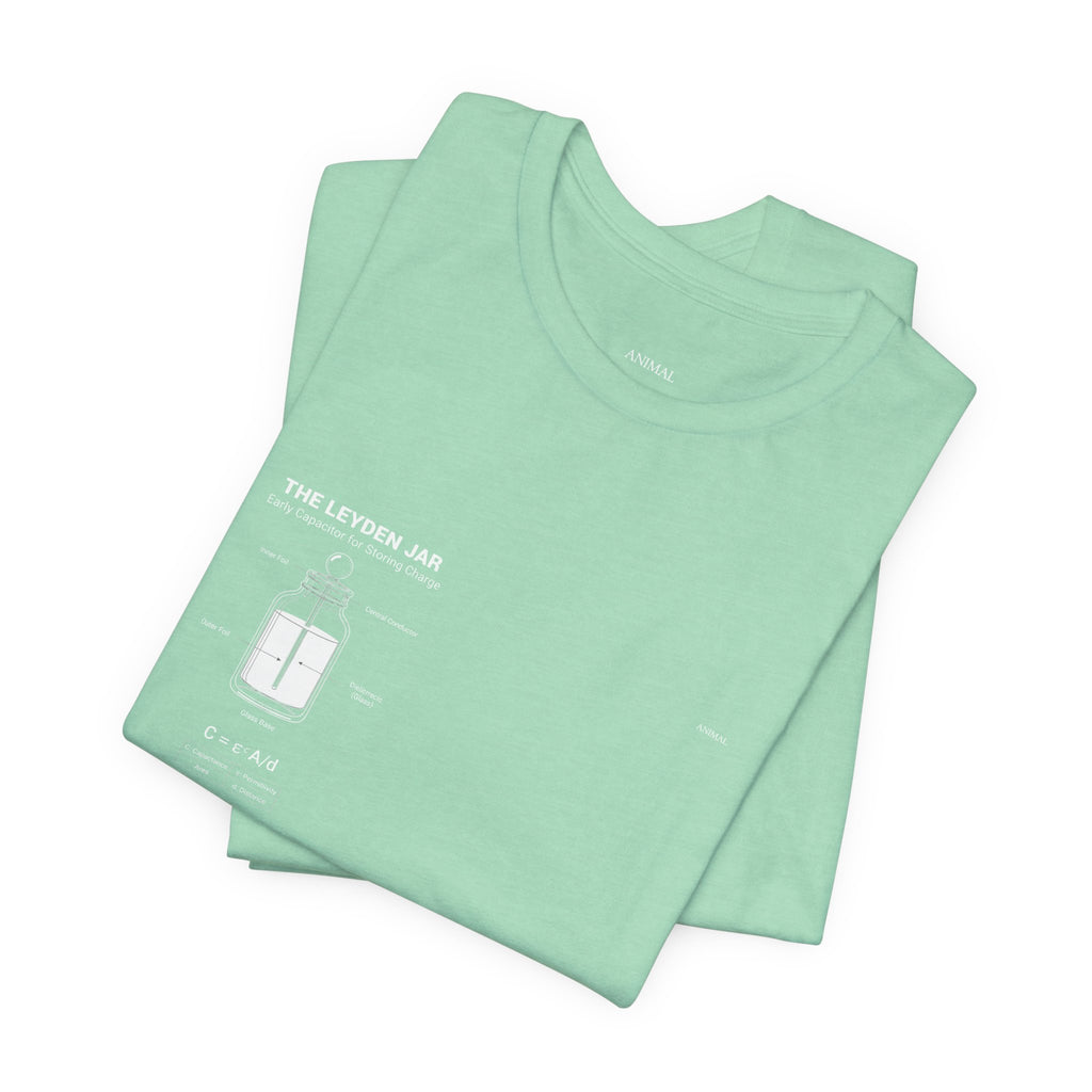 Leyden Jar Capacitor | Origins Line | Ewald Georg von Kleist and Dutch physicist Pieter van Musschenbroek | Unisex T-Shirt
