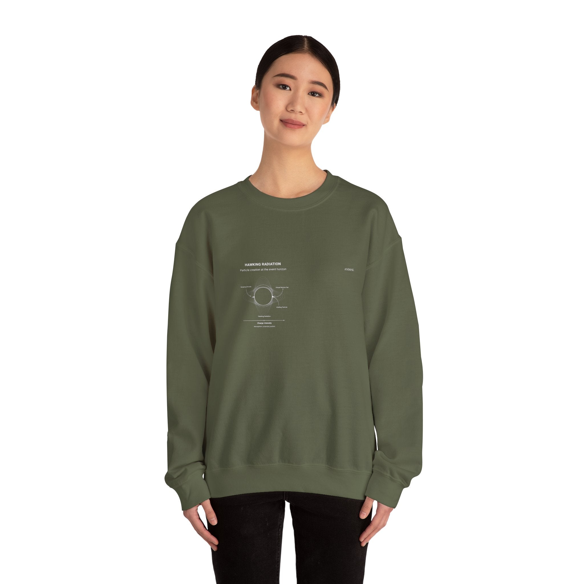 Hawking Radiation | Cosmos Line | Stephen Hawking | Unisex Crewneck Sweatshirt