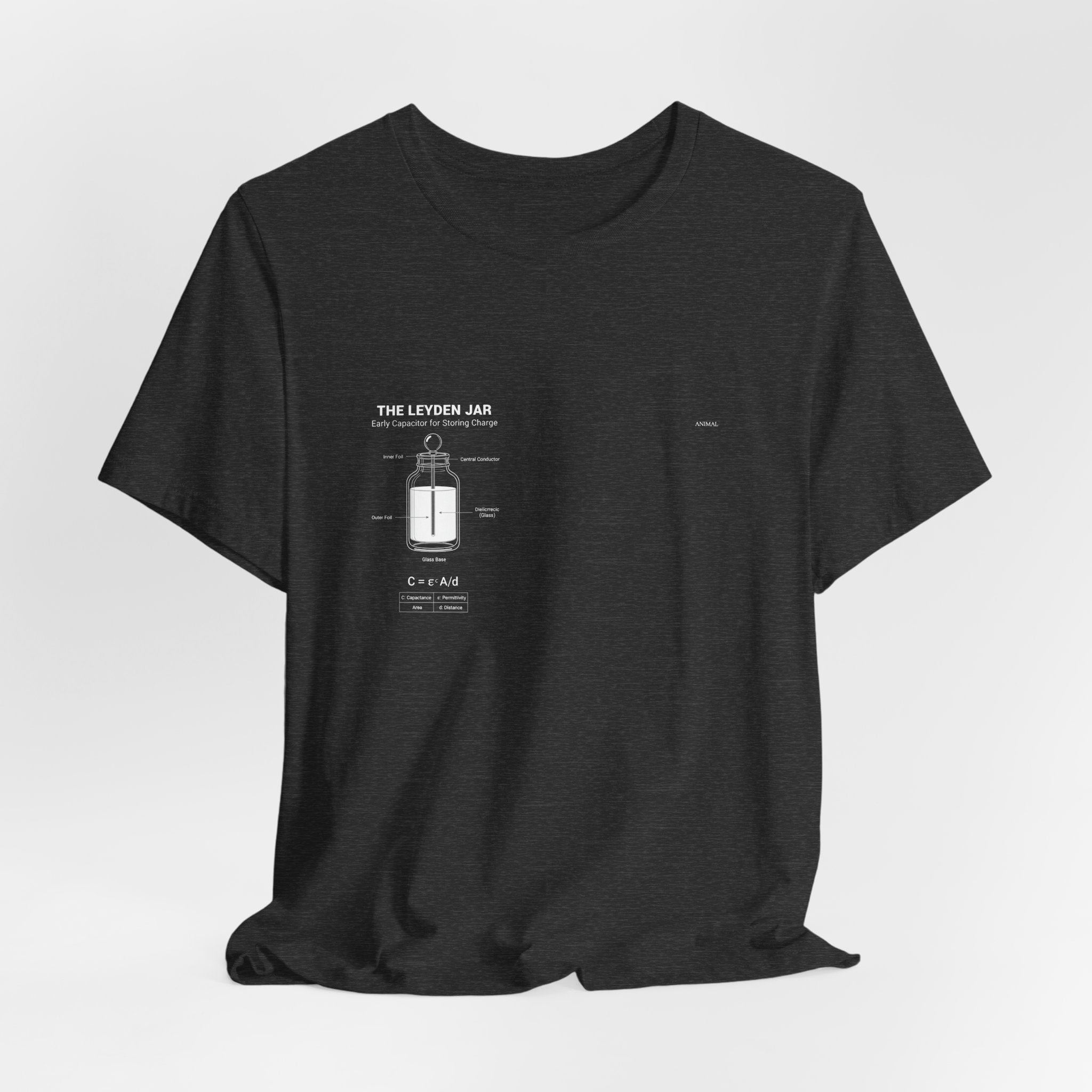 Leyden Jar Capacitor | Origins Line | Ewald Georg von Kleist and Dutch physicist Pieter van Musschenbroek | Unisex T-Shirt