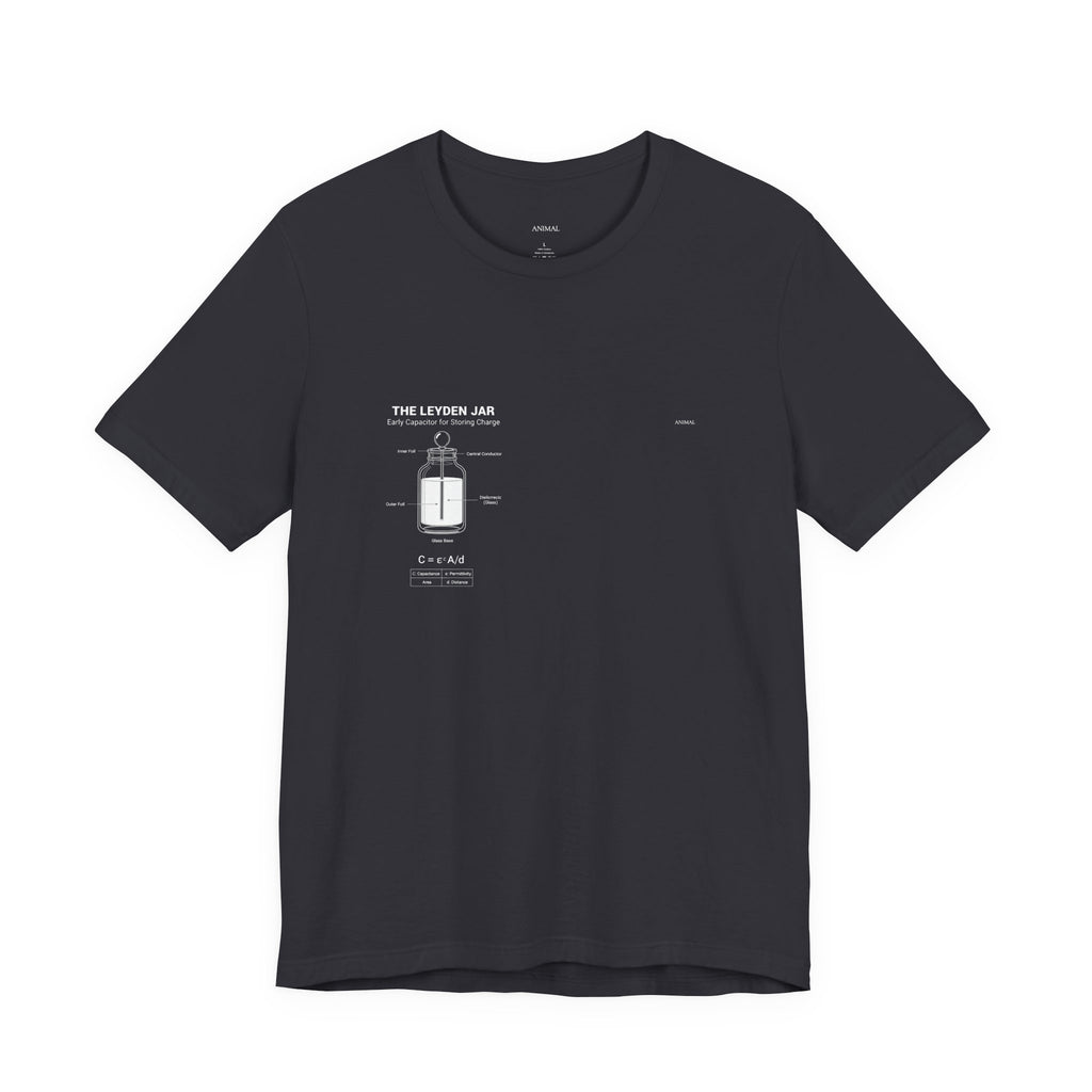 Leyden Jar Capacitor | Origins Line | Ewald Georg von Kleist and Dutch physicist Pieter van Musschenbroek | Unisex T-Shirt