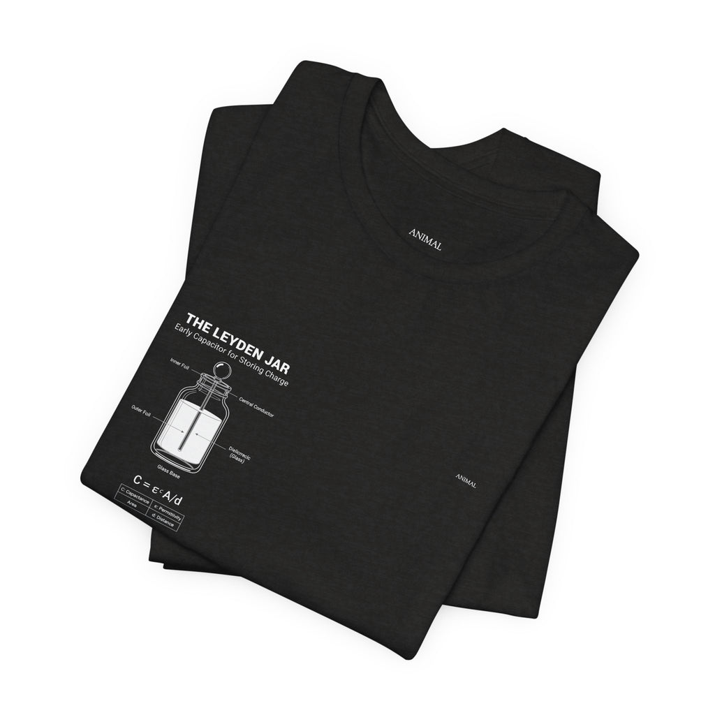 Leyden Jar Capacitor | Origins Line | Ewald Georg von Kleist and Dutch physicist Pieter van Musschenbroek | Unisex T-Shirt